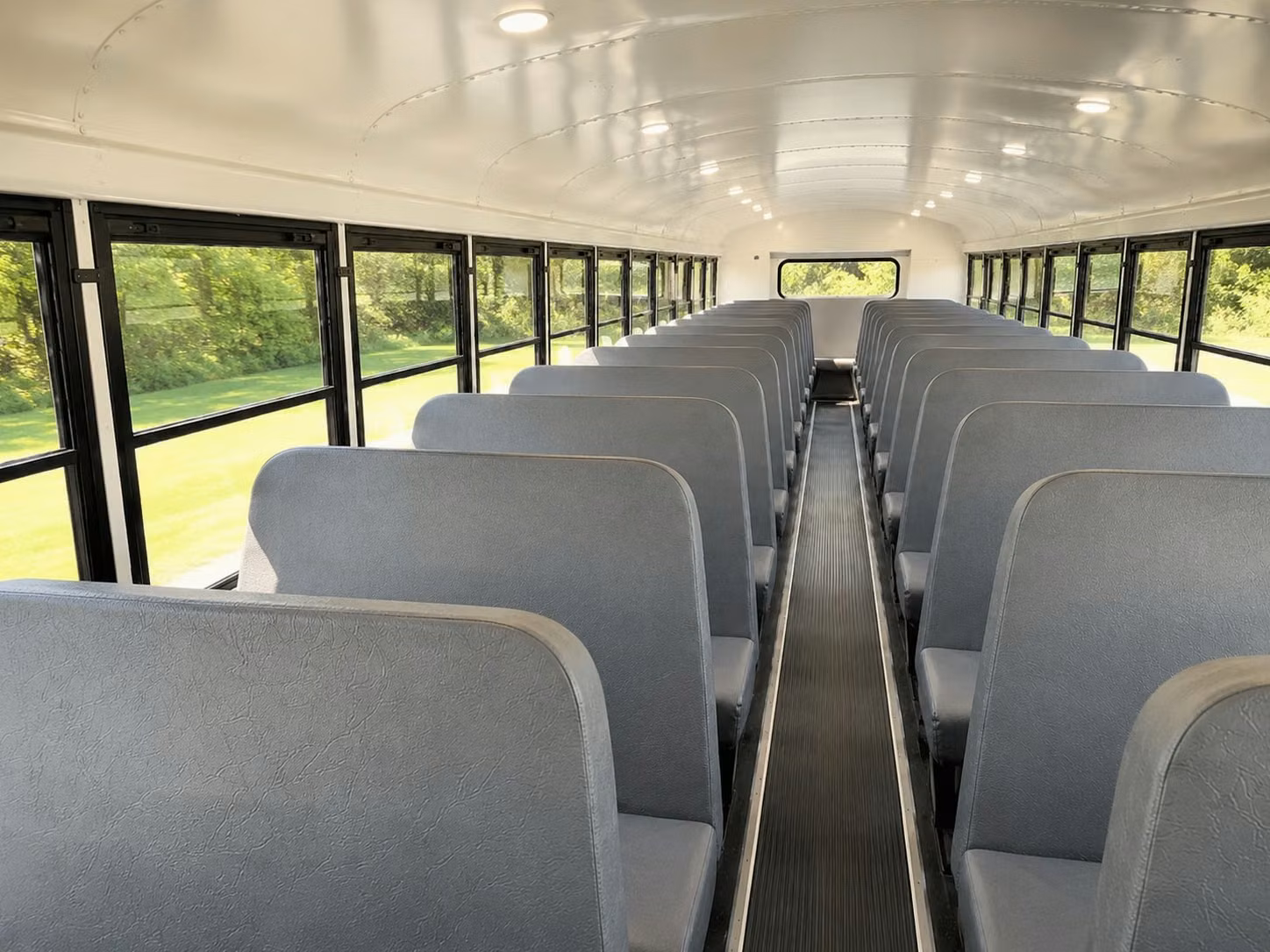 school bus inside